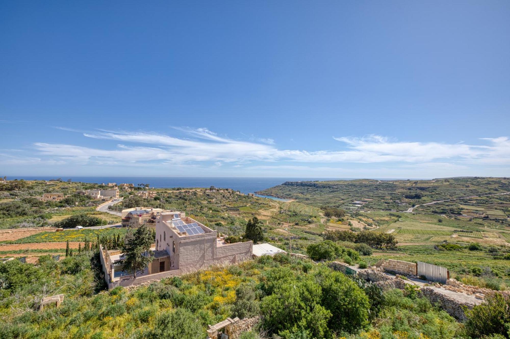 Spacious, Bright, Valley & Sea View Maisonette Xaghra Exterior photo
