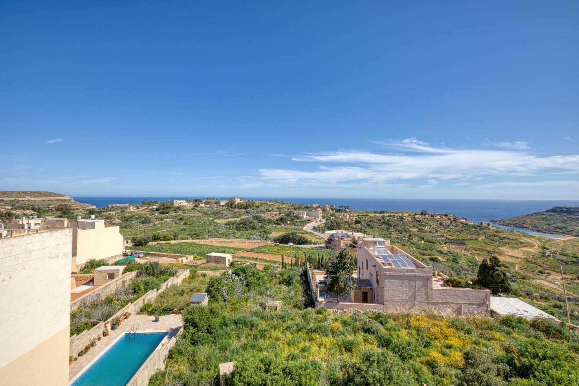 Spacious, Bright, Valley & Sea View Maisonette Xaghra Exterior photo
